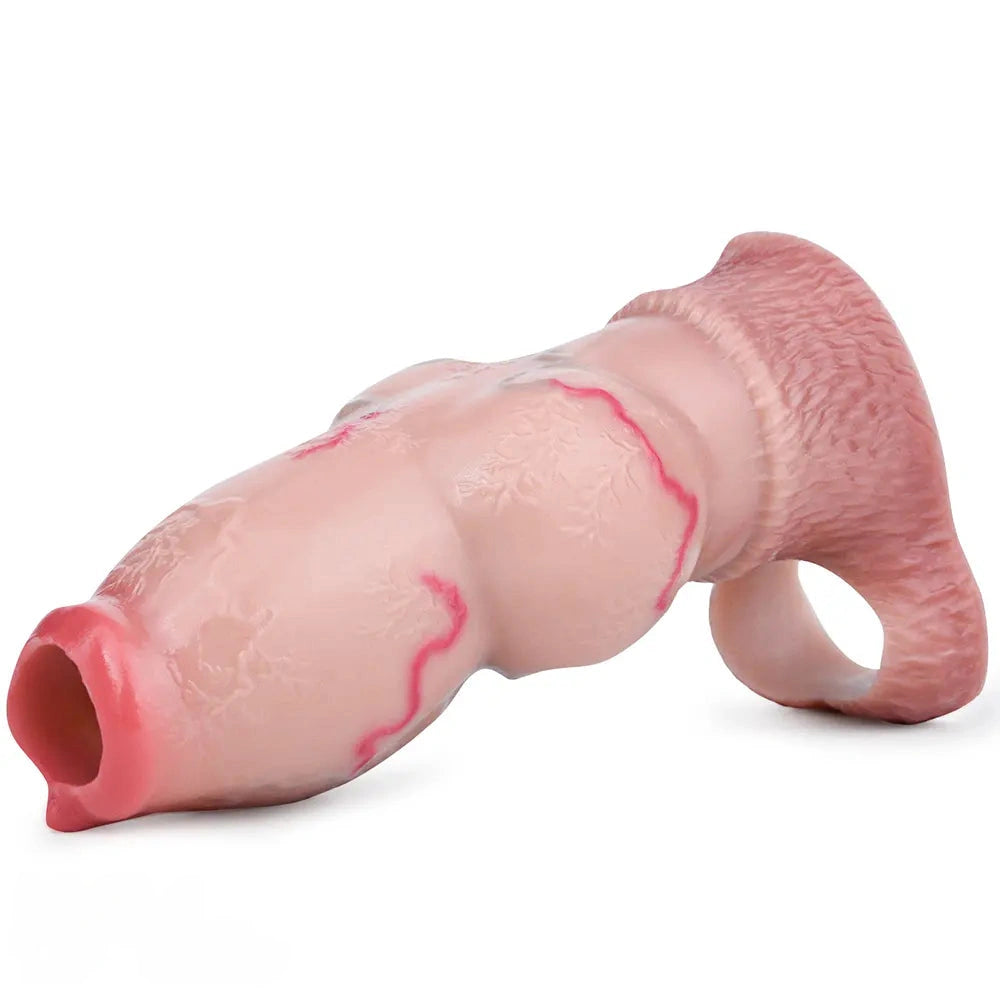 5.66in 6.73in 7.12in Realistic Dog Knot Silicone Dildo Sleeve Highquality Cock