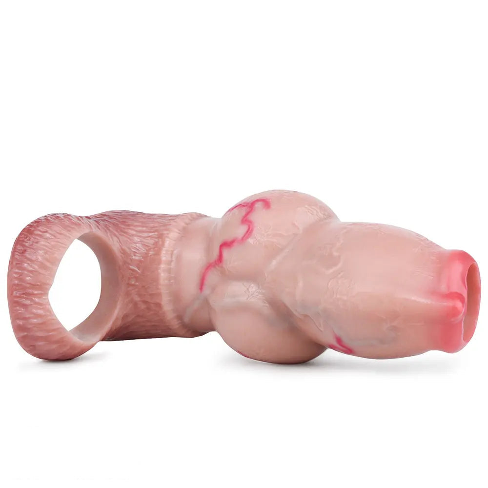 5.66in 6.73in 7.12in Realistic Dog Knot Silicone Dildo Sleeve Highquality Cock