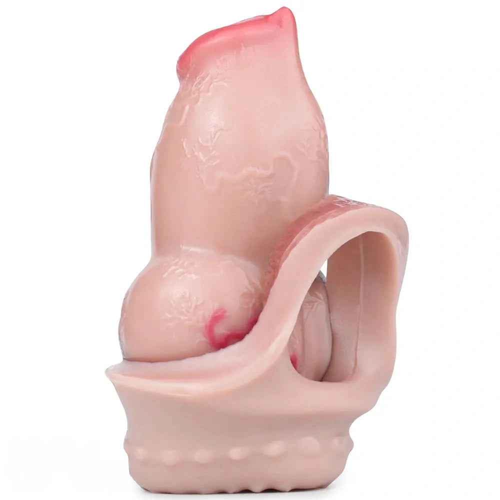5.66in 6.73in 7.12in Realistic Dog Knot Silicone Dildo Sleeve Highquality Cock