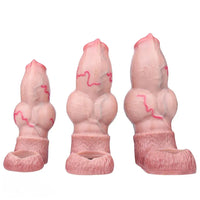 5.66in 6.73in 7.12in Realistic Dog Knot Silicone Dildo Sleeve Highquality Cock