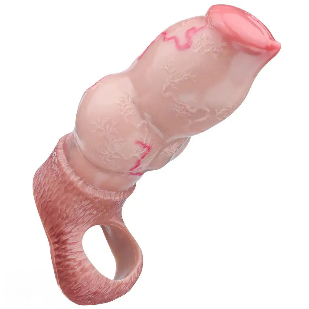 5.66in 6.73in 7.12in Realistic Dog Knot Silicone Dildo Sleeve Highquality Cock