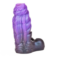 5.66in Dragon Spiked Beast Creature Fantasy Hollow Silicone Dildo Sleeve