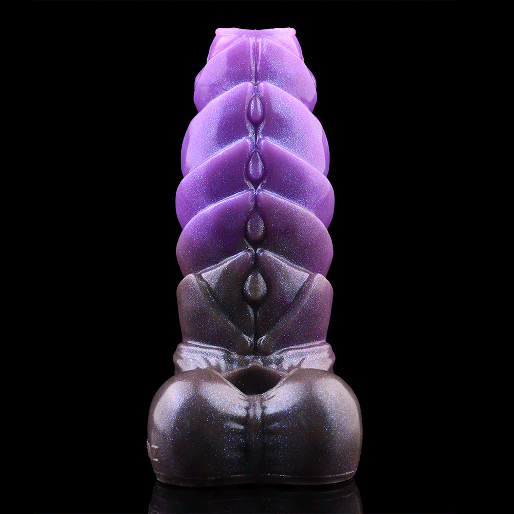 5.66in Dragon Spiked Beast Creature Fantasy Hollow Silicone Dildo Sleeve