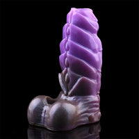 5.66in Dragon Spiked Beast Creature Fantasy Hollow Silicone Dildo Sleeve