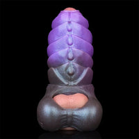 5.66in Dragon Spiked Beast Creature Fantasy Hollow Silicone Dildo Sleeve