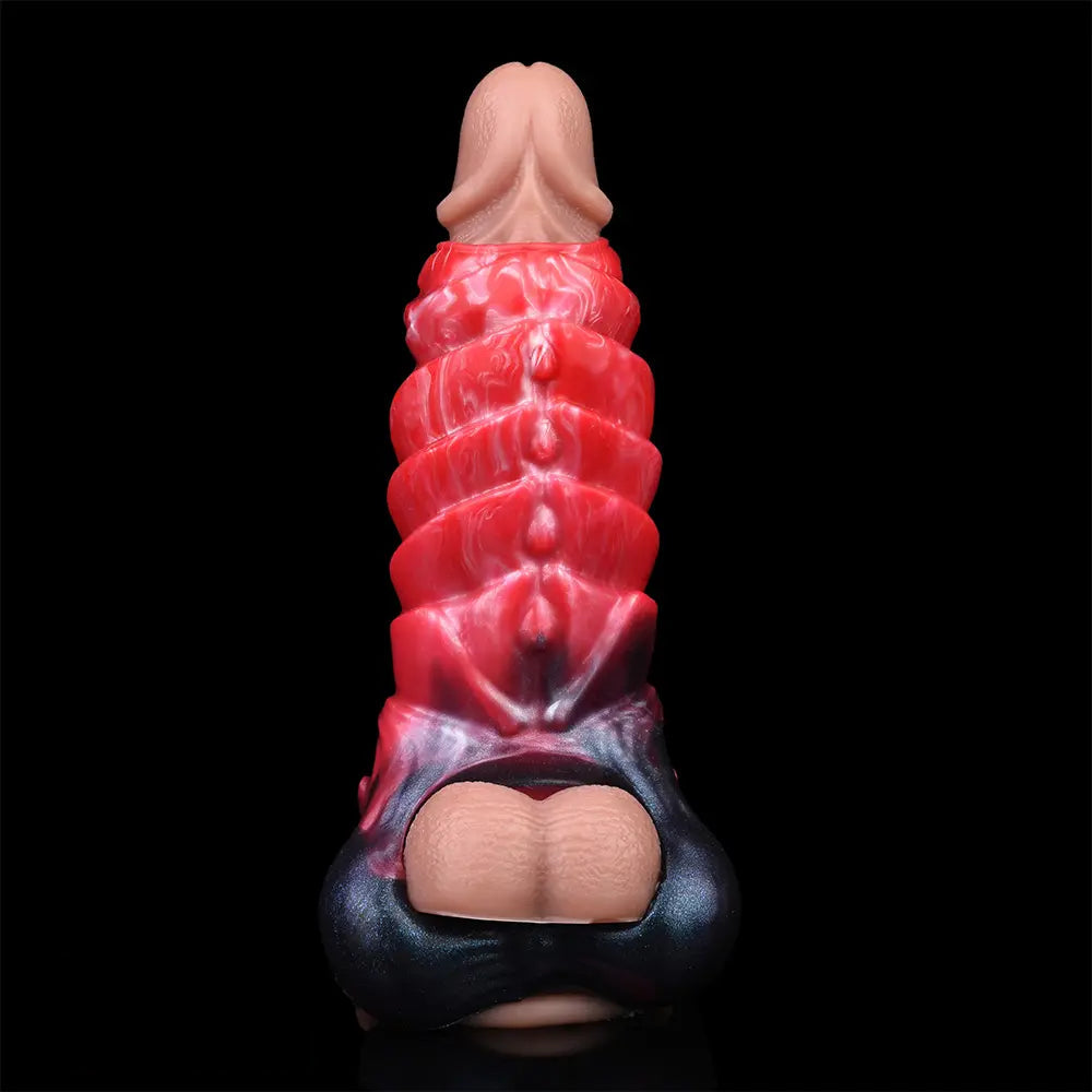 5.66in Fantasy Hollow Dildo Built-in keel Vibration Remote Cock Sleeve