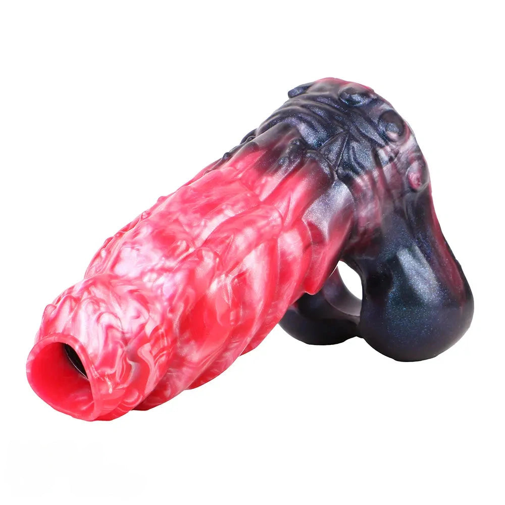 5.66in Fantasy Hollow Dildo Built-in keel Vibration Remote Cock Sleeve