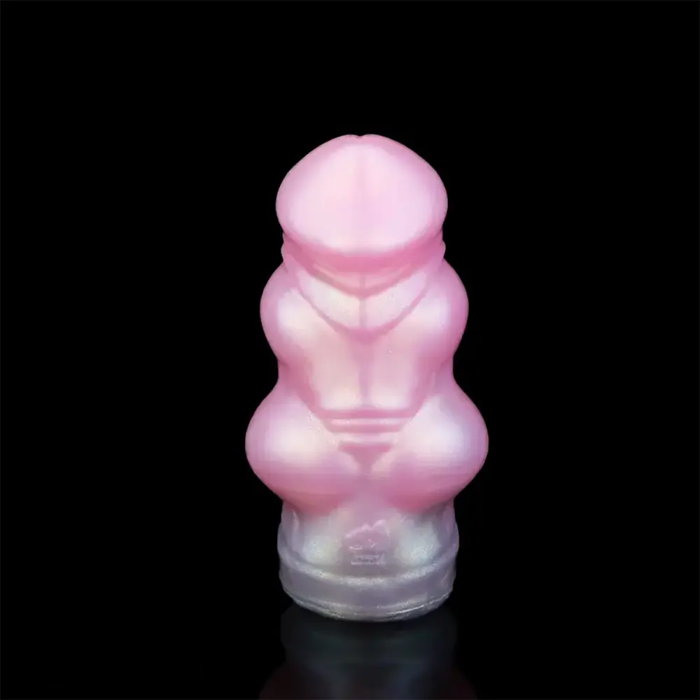 5.67in Big Knot Silicone Hollow Dildo Sheath Flexible Cock Extender