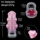 5.67in Big Knot Silicone Hollow Dildo Sheath Flexible Cock Extender