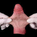 5.6in Realistic Ultra Soft Blue Veins Silicone Cock Sleeve Dildo For Women