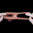 5.6in Realistic Ultra Soft Blue Veins Silicone Cock Sleeve Dildo For Women