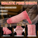 5.6in Realistic Ultra Soft Blue Veins Silicone Cock Sleeve Dildo For Women