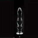 5.71in 6.3in 6.38in Glass Beads Clear Dildo For G-spot Vaginal Anal Play