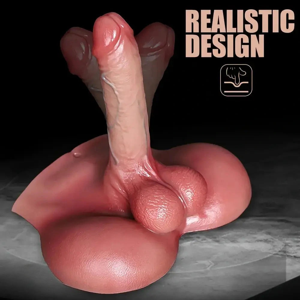 5.71in Dildo With Sex Torso Silicone Female Vaginal Stimulator Adult Sex Toy