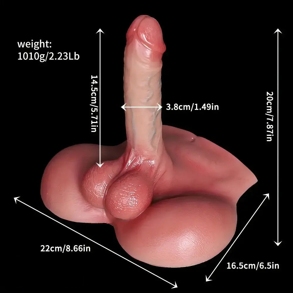 5.71in Dildo With Sex Torso Silicone Female Vaginal Stimulator Adult Sex Toy