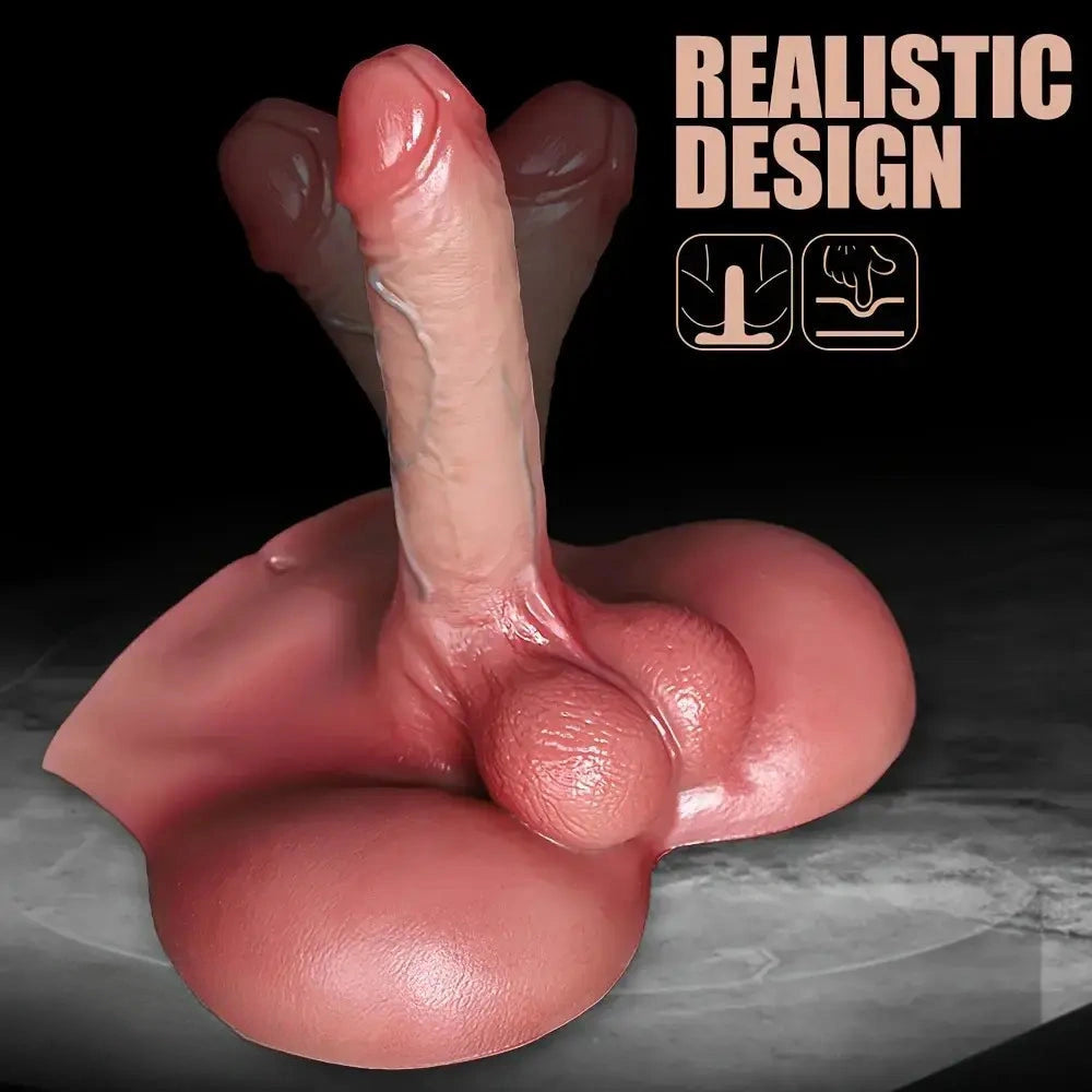 5.71in Dildo With Sex Torso Silicone Female Vaginal Stimulator Adult Sex Toy