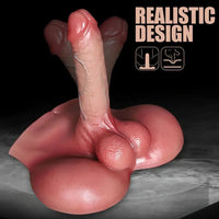 5.71in Dildo With Sex Torso Silicone Female Vaginal Stimulator Adult Sex Toy