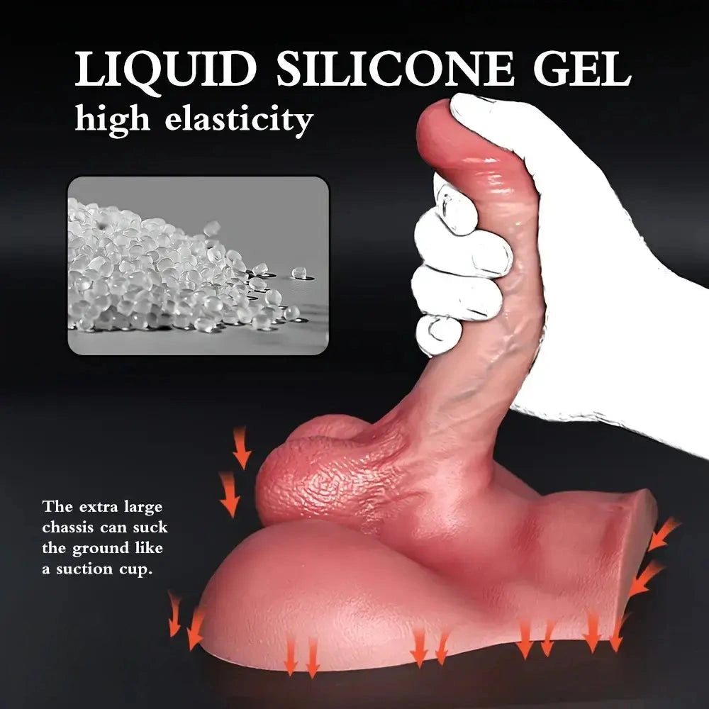 5.71in Dildo With Sex Torso Silicone Female Vaginal Stimulator Adult Sex Toy