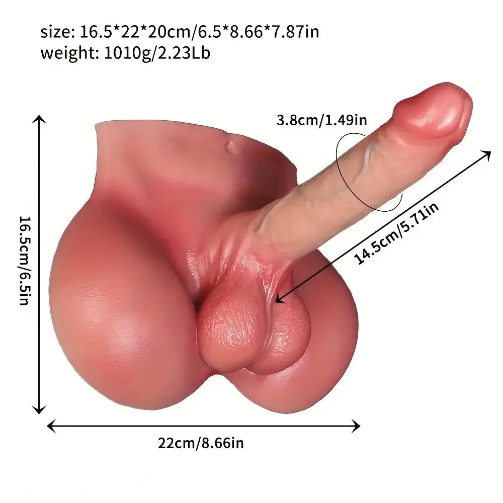 5.71in Dildo With Sex Torso Silicone Female Vaginal Stimulator Adult Sex Toy