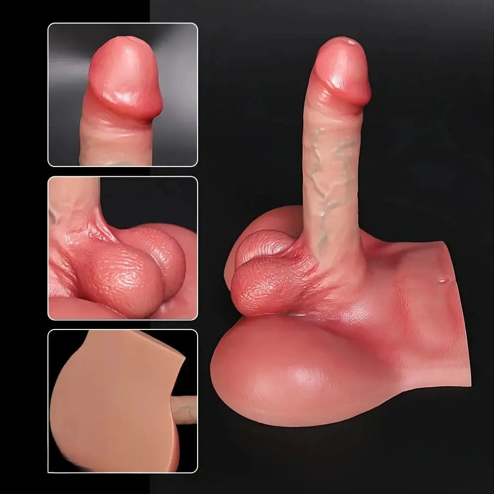5.71in Dildo With Sex Torso Silicone Female Vaginal Stimulator Adult Sex Toy