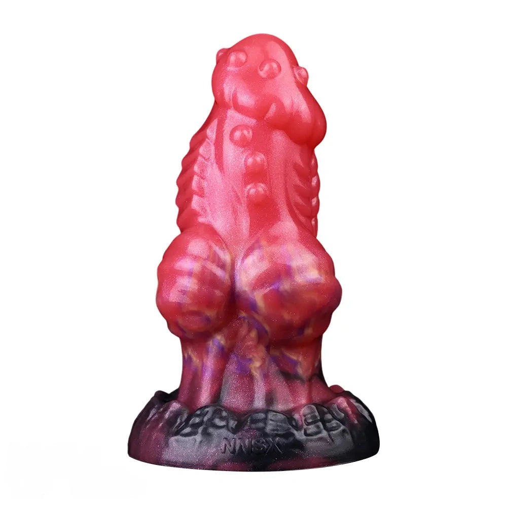 5.71in Fantasty Knot Spiked Silicone Dildo Soft Masturbator with Simulate