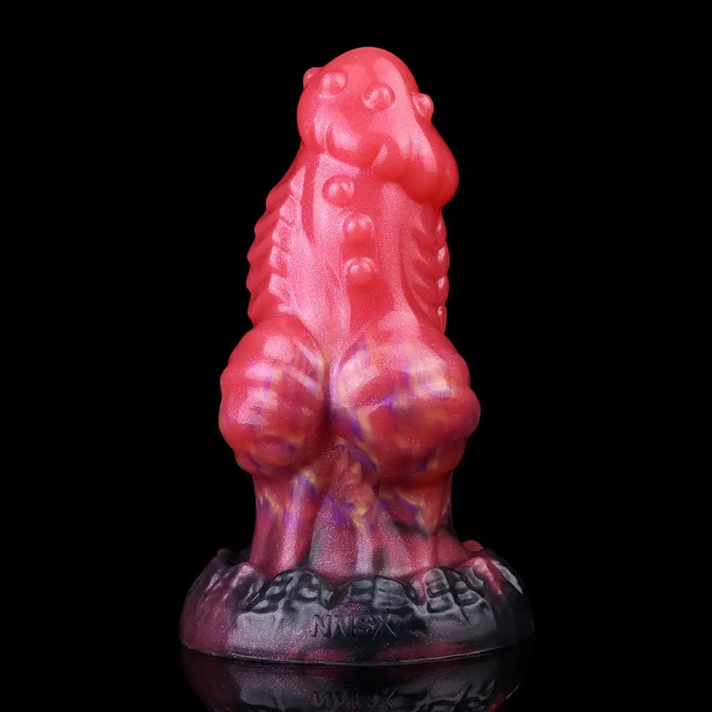 5.71in Fantasty Knot Spiked Silicone Dildo Soft Masturbator with Simulate