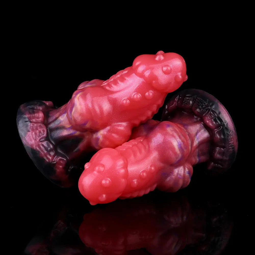 5.71in Fantasty Knot Spiked Silicone Dildo Soft Masturbator with Simulate