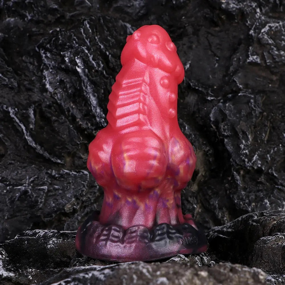 5.71in Fantasty Knot Spiked Silicone Dildo Soft Masturbator with Simulate