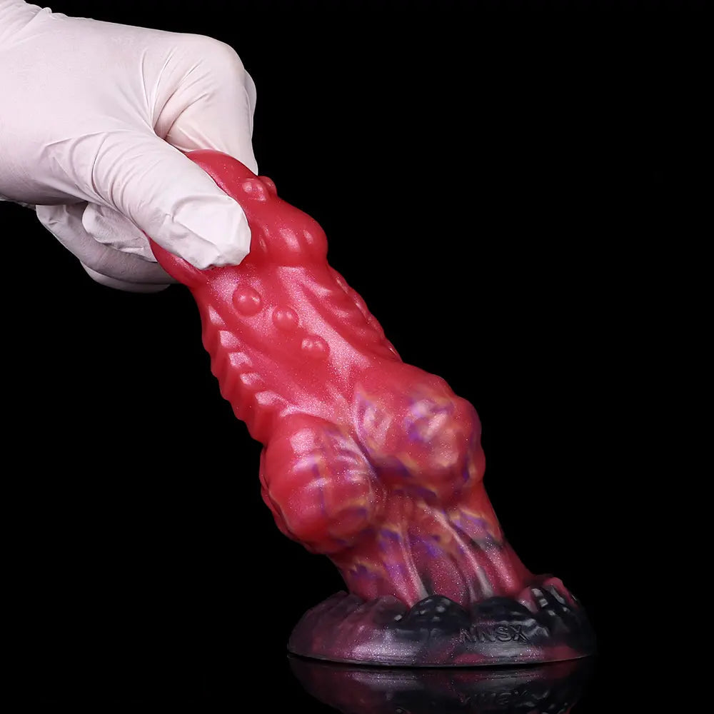 5.71in Fantasty Knot Spiked Silicone Dildo Soft Masturbator with Simulate