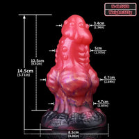 5.71in Fantasty Knot Spiked Silicone Dildo Soft Masturbator with Simulate