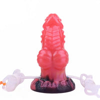 5.71in Fantasy Knot Spiked Silicone Soft Inflatable Spraying Water Dildo