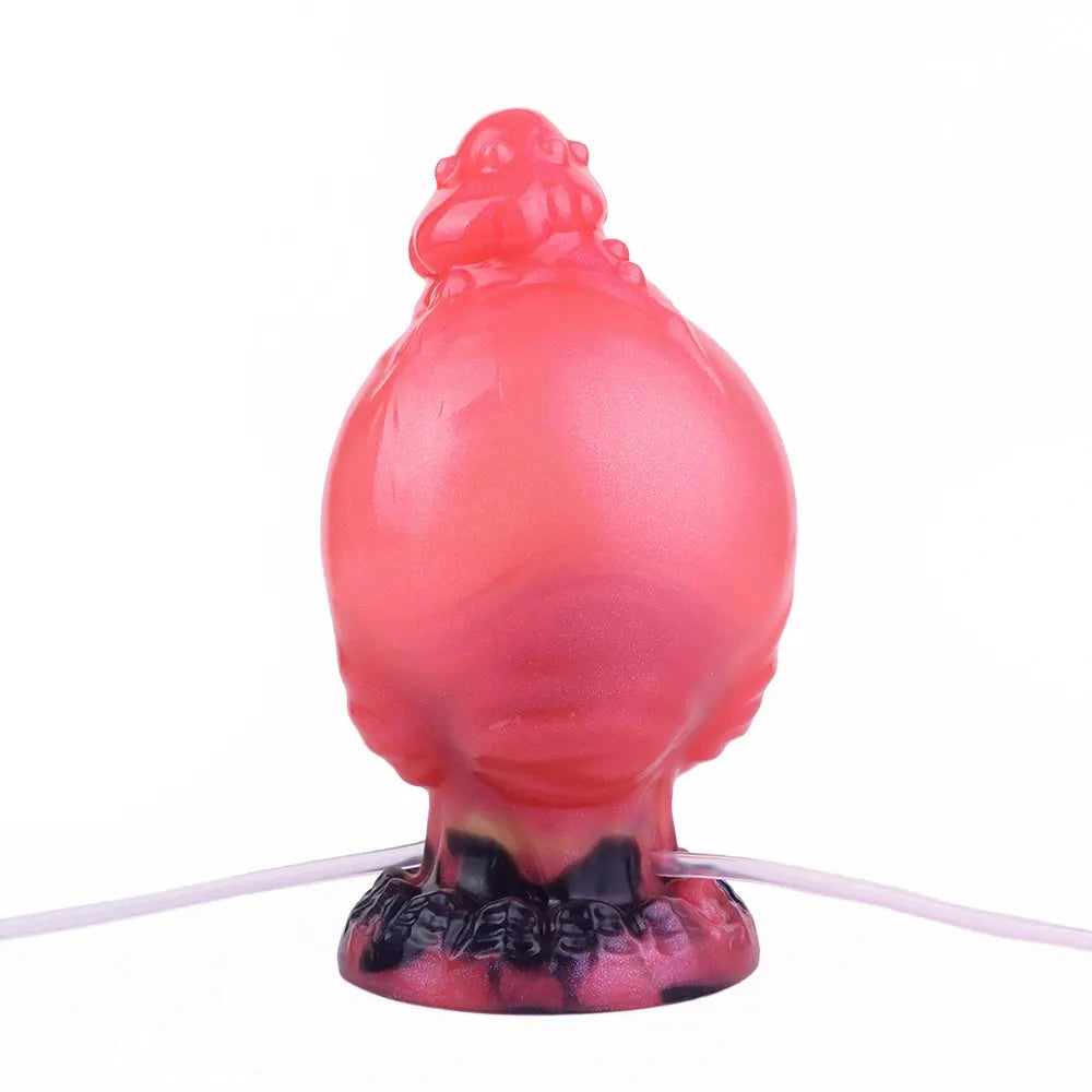 5.71in Fantasy Knot Spiked Silicone Soft Inflatable Spraying Water Dildo