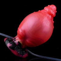 5.71in Fantasy Knot Spiked Silicone Soft Inflatable Spraying Water Dildo