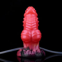 5.71in Fantasy Knot Spiked Silicone Soft Inflatable Spraying Water Dildo