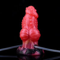 5.71in Fantasy Knot Spiked Silicone Soft Inflatable Spraying Water Dildo