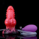 5.71in Fantasy Knot Spiked Silicone Soft Inflatable Spraying Water Dildo