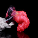 5.71in Fantasy Knot Spiked Silicone Soft Inflatable Spraying Water Dildo
