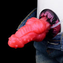 5.71in Fantasy Knot Spiked Silicone Soft Inflatable Spraying Water Dildo