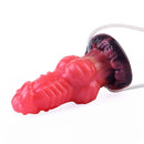 5.71in Fantasy Knot Spiked Silicone Soft Inflatable Spraying Water Dildo