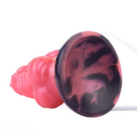 5.71in Fantasy Knot Spiked Silicone Soft Inflatable Spraying Water Dildo