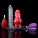 5.71in Fantasy Knot Spiked Silicone Soft Inflatable Spraying Water Dildo