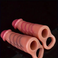5.71in Silicone Soft Penis Sleeve Spiked Dildo For Anal G-spot Sex Toy