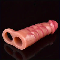 5.71in Silicone Soft Penis Sleeve Spiked Dildo For Anal G-spot Sex Toy