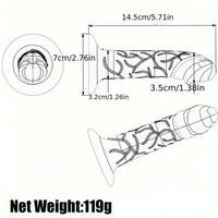 5.71in Silicone Soft Rainbow Cock Dildo For Increased Stimulation