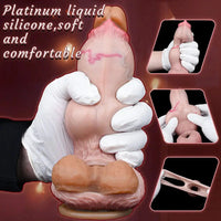 5.74in 6.53in 7.16in Realistic Dog Dildo Sleeve Enhance Intimate Moments