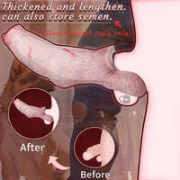 5.74in 6.53in 7.16in Realistic Dog Dildo Sleeve Enhance Intimate Moments
