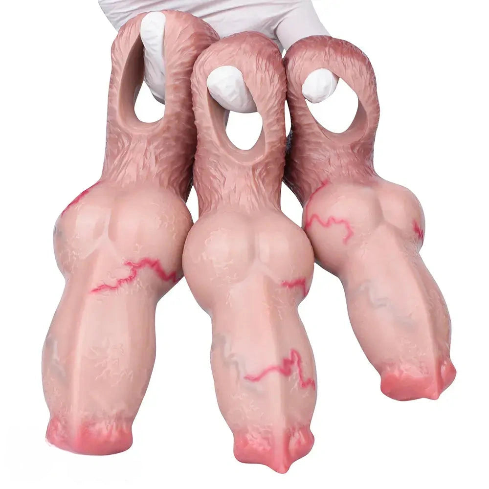 5.74in 6.53in 7.16in Realistic Dog Dildo Sleeve Enhance Intimate Moments