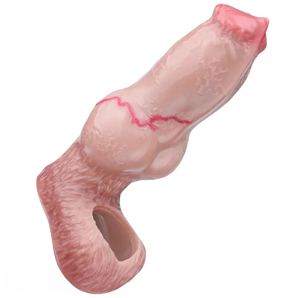 5.74in 6.53in 7.16in Realistic Dog Dildo Sleeve Enhance Intimate Moments