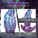 5.74in 6.92in 8.14in Soft Silicone Anal Plug Iridescent Blue Sexy Simulated Dildo