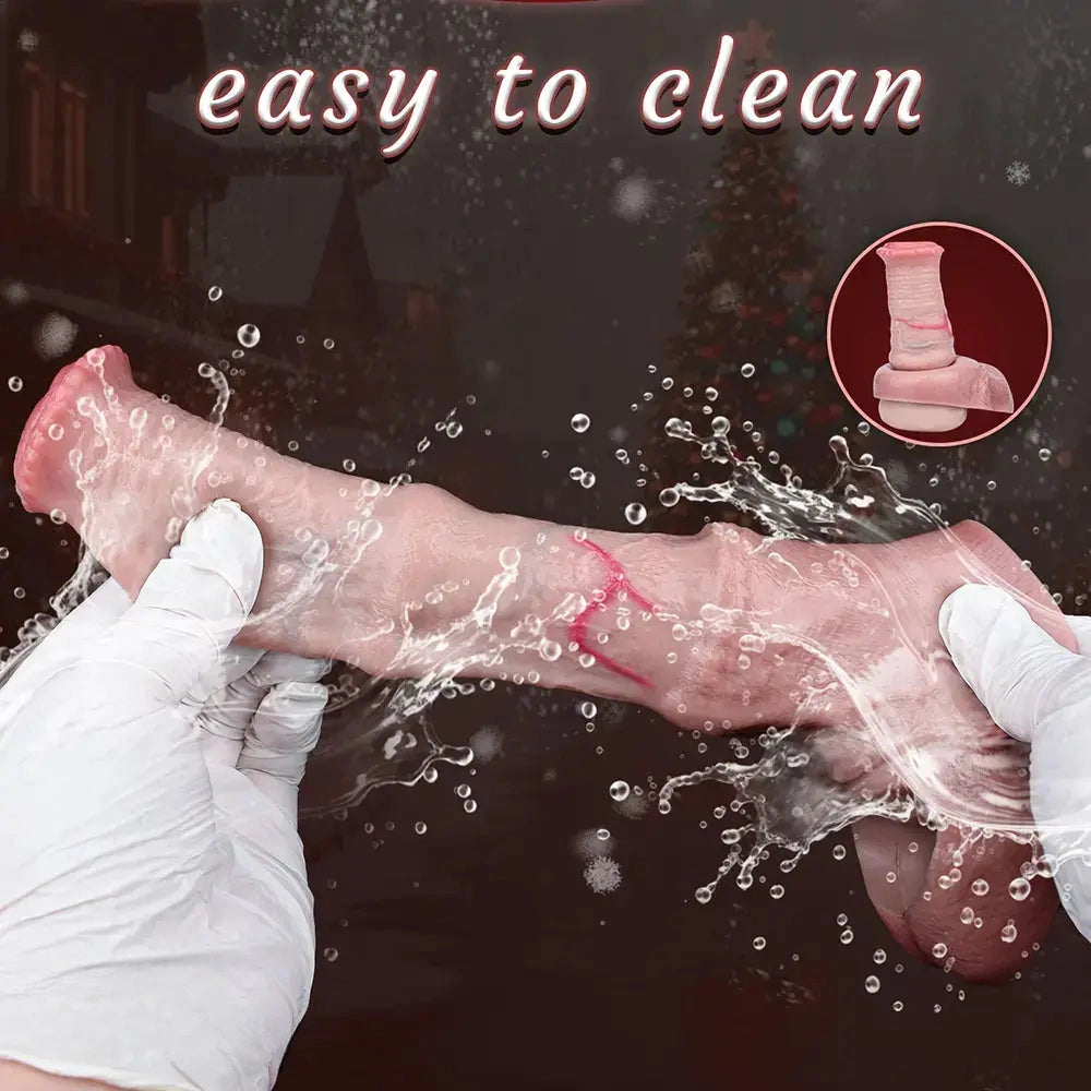5.74in 6.92in Horse Cock Dildo Sleeve Real Skin Sleek Intimate Accessory
